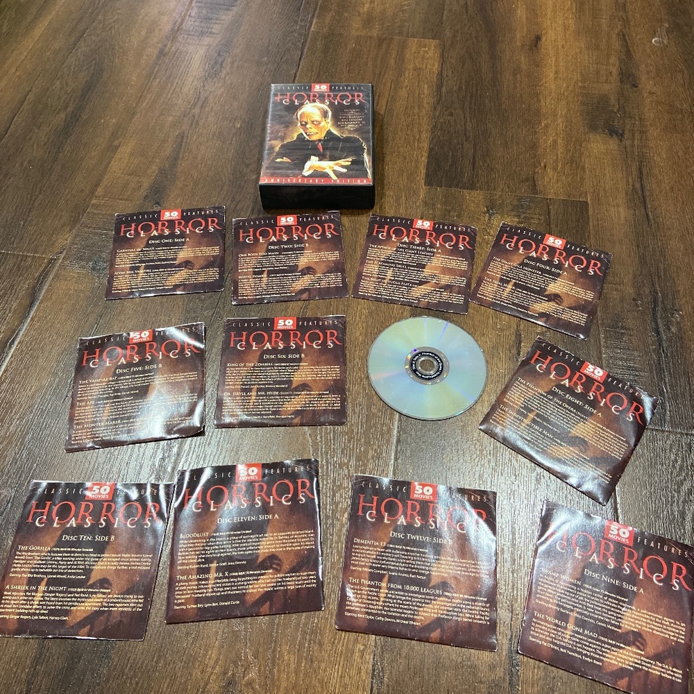 12 DVD HORROR CLASSICS 50 MOVIES COLLECTION